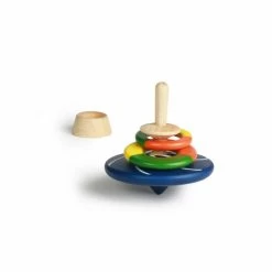 Toupie En Bois Anneaux