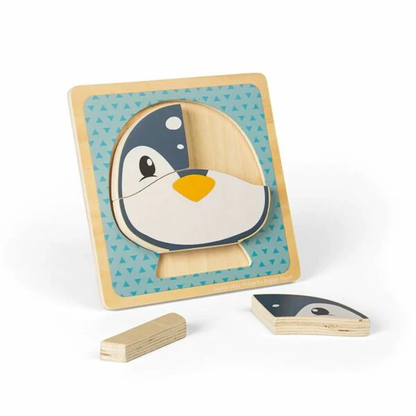 Puzzle Bois Grosses Pièces Pingouin – Image 3