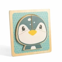 Puzzle Bois Grosses Pièces Pingouin