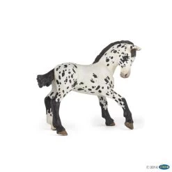 Figurine Poulain Appaloosa Noir