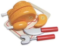 Poulet Rôti à Découper En Bois