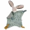 Doudou Lapin Plat Couleur Sauge