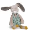 Grande Peluche Lapin En Barboteuse Sauge