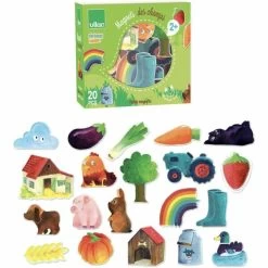 20 Magnets En Bois « thème Des Champs »