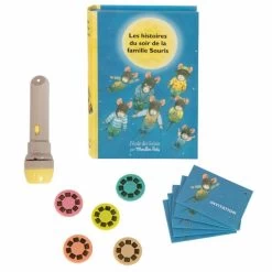 Coffret Livre Lampe à Projeter Famille Souris