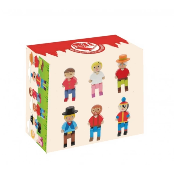 6 Personnages En Bois Dès 3 Ans – Image 4