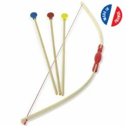 Arc En Bois Avec 3 Flèches En Bois