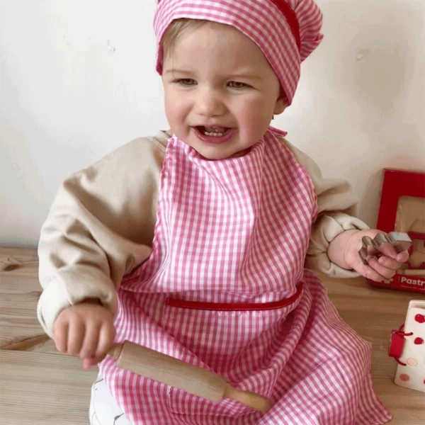 Tenue De Cuisinier Rose 3/6 Ans – Image 2