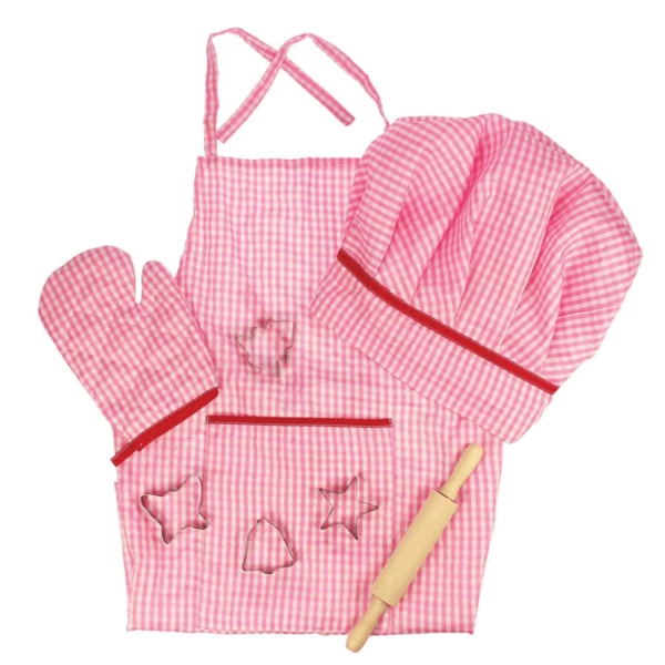 Tenue De Cuisinier Rose 3/6 Ans