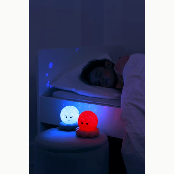 Veilleuse Pieuvre Rose Projections Lumineuses – Image 3