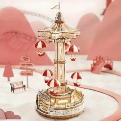 Boîte à Musique Animée Montgolfières