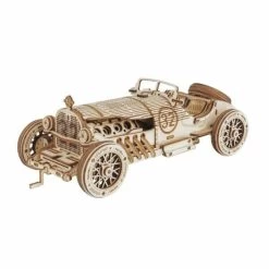Voiture De Course Maquette 3D Bois