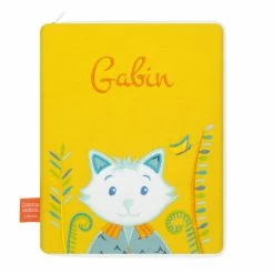 Protège Carnet Santé Brodé Chat Botté