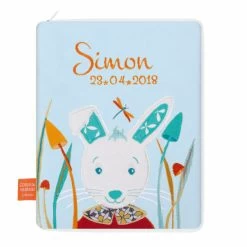 Protège Carnet Santé Brodé Lapin D’Alice