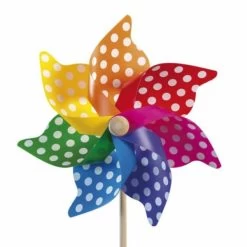 Grand Moulin à Vent à Pois 45 Cm De Ø 